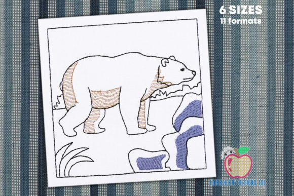 Big Forest Bear Sketch for Cozy Holiday Projects