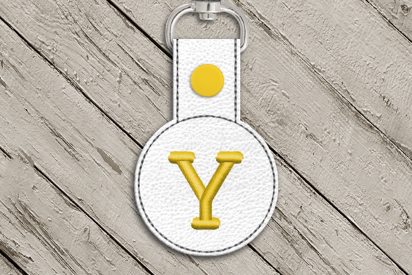 Crafting Holiday Gifts with the Letter Y Key Fob Applique