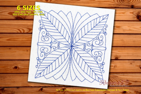 Leaf Pattern Redwork Embroidery: A Designer's Practical Review