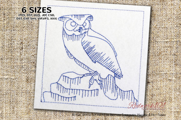 Minnesota Great Horned Owl Redwork: A Designer’s Review