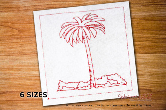 Palm Tree Machine Embroidery Design Review for Merch