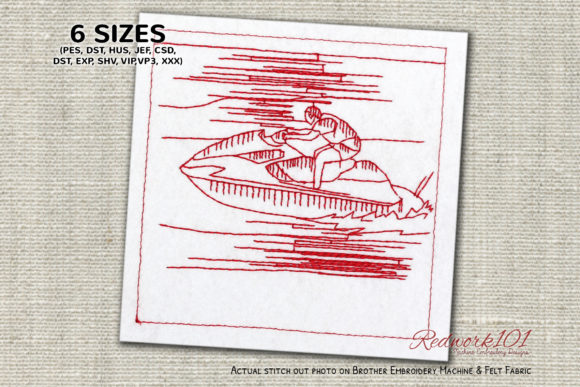 Reviewing Boy Riding a Jet Ski for Craft Fair Products